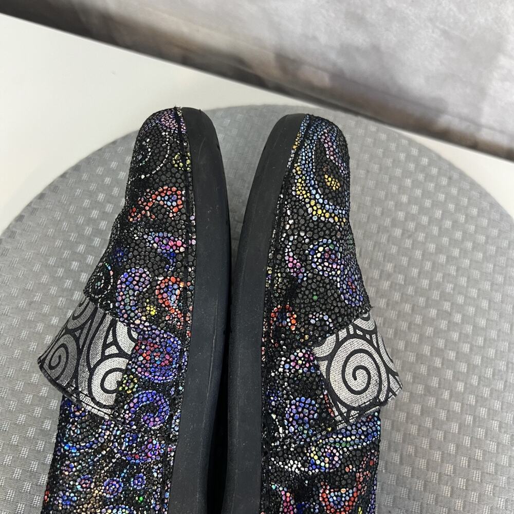 Alegria Glee Comfort Shoes Womens 39 US 9 Black Leather Swirl Slip On Comfort - Picture 11 of 13